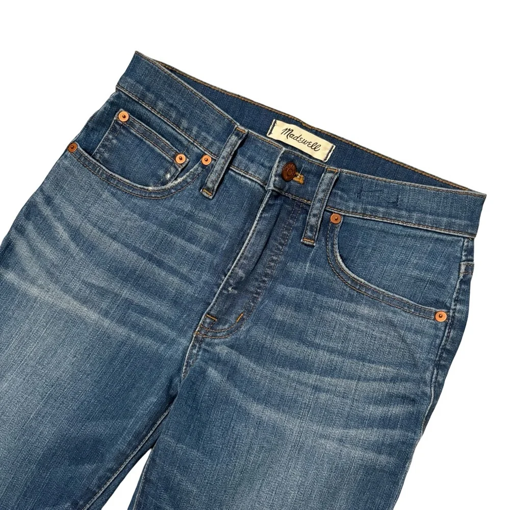 Madewell Cali Demi-Boot Jeans: Destructed-Hem Edition, Sz 25 - Picture 12 of 16